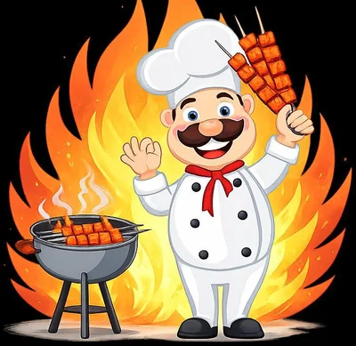 Mascotte chef de Panini Khouya